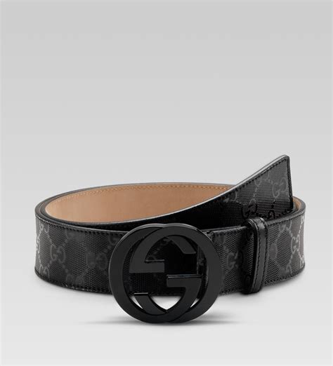 all black gucci belt mens|Gucci belt men's black imprime.